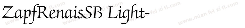 ZapfRenaisSB Light字体转换